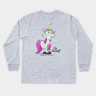 Be Yourself - Unicorn #2    Lt Tees Kids Long Sleeve T-Shirt